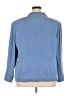 DressBarn 100% Silk Blue Silk Blazer Size 20 - photo 2
