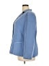 DressBarn 100% Silk Blue Silk Blazer Size 20 - photo 5