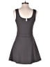 Fabletics Solid Gray Brown Cocktail Dress Size S - photo 2