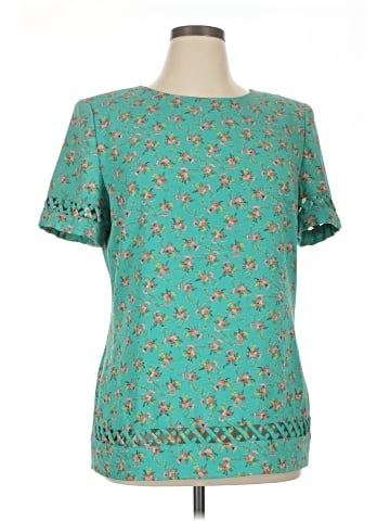 Leslie Fay Short Sleeve Blouse (view 1)