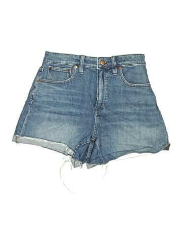 Madewell Curvy High-Rise Denim Shorts in Lavista Wash (view 1)