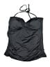 Old Navy Solid Black Gray Swimsuit Top Size 1X - photo 1