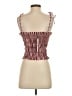 Zara Burgundy Sleeveless Top Size S - photo 2