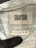 Grayson 100% Cotton Stripes Silver Long Sleeve Button-Down Shirt Size Med (3) - photo 7