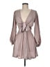 Saints + Secrets 100% Polyester Gray Cocktail Dress Size M - photo 1