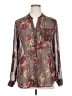 Kut from the Kloth 100% Polyester Floral Gray Long Sleeve Blouse Size XL - photo 1
