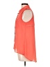 B_envied 100% Polyester Color Block Orange Sleeveless Blouse Size L - photo 5