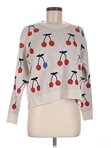 Madewell Cherry Jacquard Pullover Sweater (view 1)