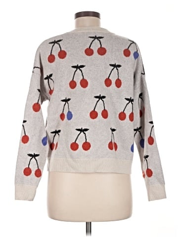 Madewell Cherry Jacquard Pullover Sweater (view 2)