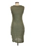 Leith Solid Green Casual Dress Size L - photo 2