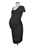 Feathers Gray Casual Dress Size Med Maternity - photo 1