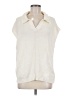 Weatherproof 100% Cotton Ivory Sleeveless Button-Down Shirt Size M - photo 1