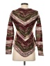Bongo 100% Acrylic Chevron-herringbone Burgundy Pullover Sweater Size S - photo 2