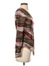 Bongo 100% Acrylic Chevron-herringbone Burgundy Pullover Sweater Size S - photo 4