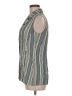 City Triangles Gray Sleeveless Button-Down Shirt Size 7 - photo 5