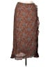 April Cornell 100% Rayon Paisley Brown Formal Skirt Size M - photo 1