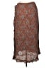 April Cornell 100% Rayon Paisley Brown Formal Skirt Size M - photo 2