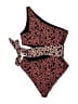 Beach Riot Animal Print Brown Black Two Piece Swimsuit Size XL - photo 2