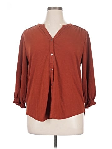 Christopher & Banks 3/4 Sleeve Blouse (view 1)