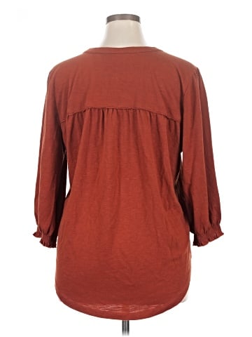 Christopher & Banks 3/4 Sleeve Blouse (view 2)