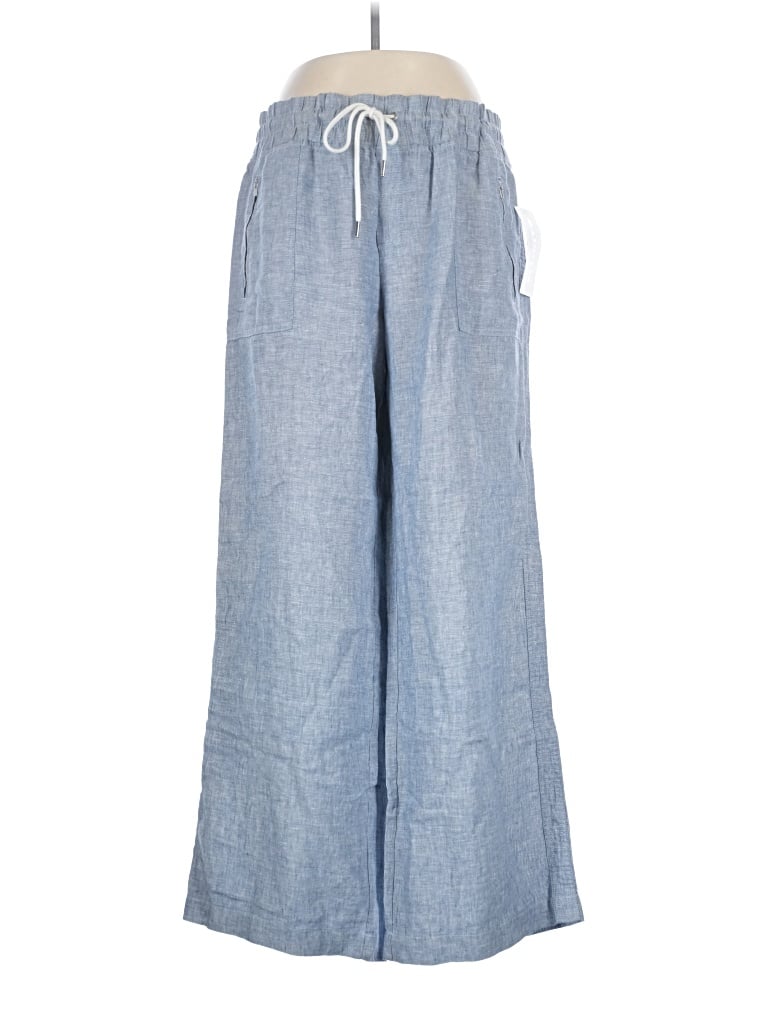Athleta Linen Pants In Blue