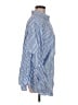 Free People Stripes Blue Long Sleeve Button-Down Shirt Size M - photo 4