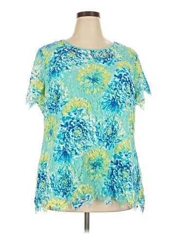 Isaac Mizrahi LIVE! Short Sleeve Blouse (view 1)