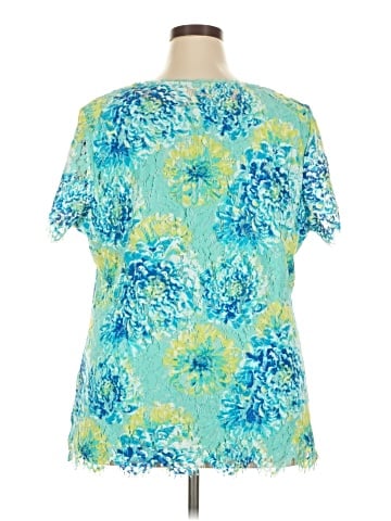 Isaac Mizrahi LIVE! Short Sleeve Blouse (view 2)