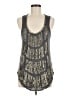 Deletta 100% Rayon Silver Sleeveless Top Size M - photo 1