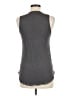 Deletta 100% Rayon Silver Sleeveless Top Size M - photo 2