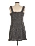 Aqua 100% Polyester Tweed Gray Cocktail Dress Size M - photo 2
