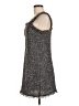 Aqua 100% Polyester Tweed Gray Cocktail Dress Size M - photo 5
