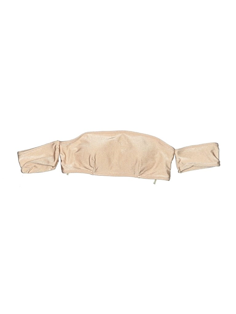Pre-owned Forever 21 Swimsuit Top Tan Swimwear