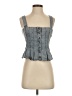 Aqua Gray Sleeveless Blouse Size S - photo 1