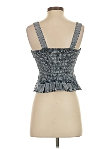 Aqua Sleeveless Blouse (view 2)