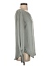 Theory 100% Polyester Gray Long Sleeve Blouse Size S - photo 4
