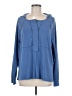 Listicle Blue Long Sleeve Blouse Size M - photo 1