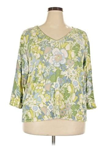 Sigrid Olsen 3/4 Sleeve Blouse (view 1)