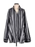 Ashley Stewart Stripes Gray Long Sleeve Button-Down Shirt Size 26 waist - photo 1