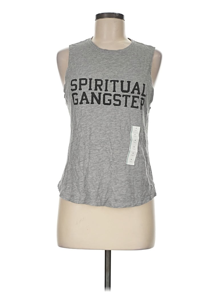 Pre-owned Spiritual Gangster Sleeveless T-shirt In Gray