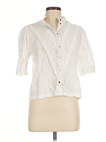 Topshop 3/4 Sleeve Button-Down Shirt (view 1)