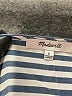 Madewell 100% Viscose Stripes Blue 3/4 Sleeve Blouse Size S - photo 4