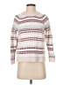 Lands' End Stripes White Pullover Sweater Size S - photo 1