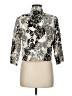 Carole Little 100% Linen Floral Ivory Jacket Size M - photo 2