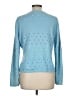 Talbots 100% Cotton Polka Dots Blue Cardigan Size L - photo 2