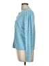 Talbots 100% Cotton Polka Dots Blue Cardigan Size L - photo 5
