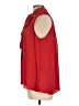 Parker 100% Polyester Red Sleeveless Blouse Size L - photo 5