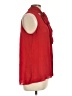 Parker 100% Polyester Red Sleeveless Blouse Size L - photo 4