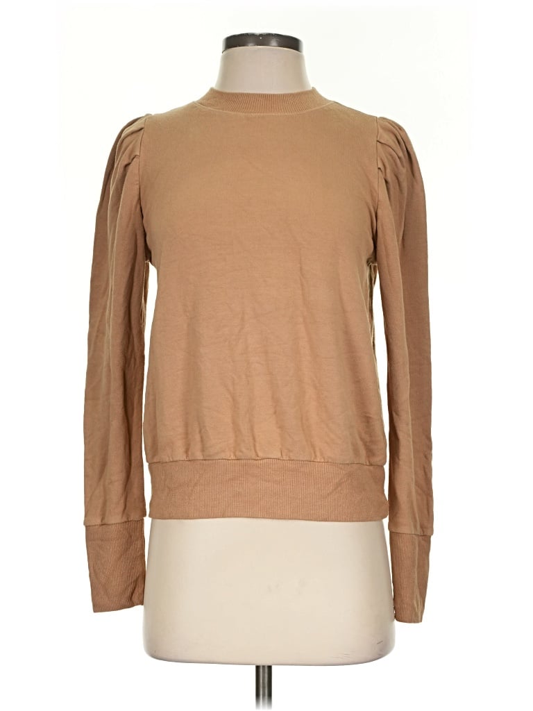 Pre-owned Monrow Sweatshirt In Tan