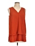 MICHAEL Michael Kors 100% Polyester Orange Sleeveless Top Size L - photo 1